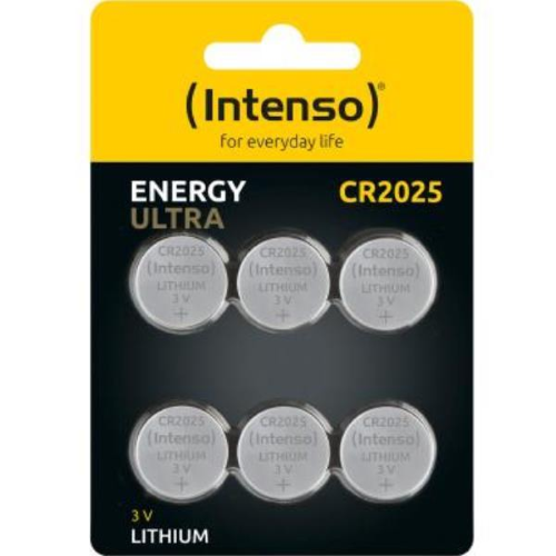 INTENSO ENERGY ULTRA BATTERIE A BOTTONE AL LITIO CR 2025 3V CONF 6 Pz